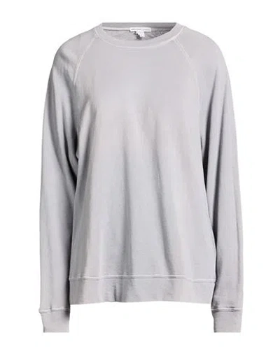 James Perse Woman Sweatshirt Light Grey Size 1 Supima In Gray