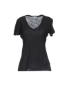 James Perse Woman T-shirt Steel Grey Size 3 Cotton