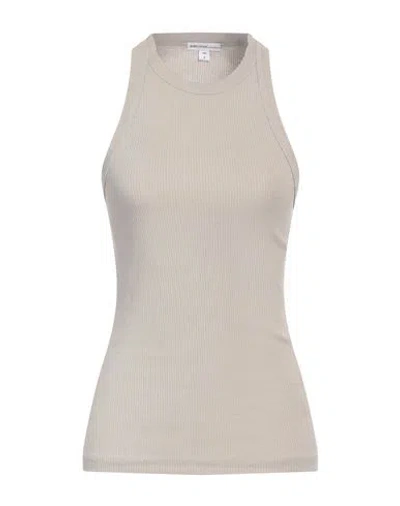 James Perse Woman Tank Top Grey Size 2 Cotton, Elastane In Neutral