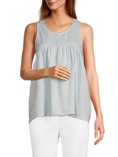 James Perse Women's 100% Linen Sleeveless Top In Memory