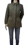 James Perse Women Argn Drawstrings Lightweight Jacket In Green