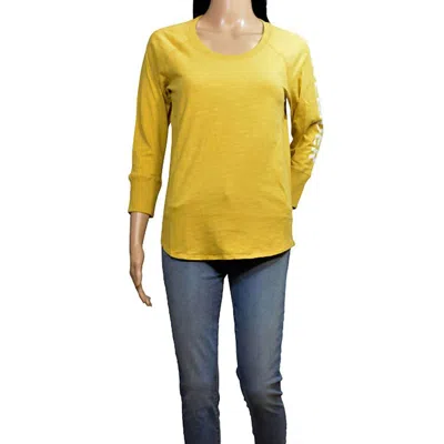 James Perse Women California Cotton T-shirt In Yellow