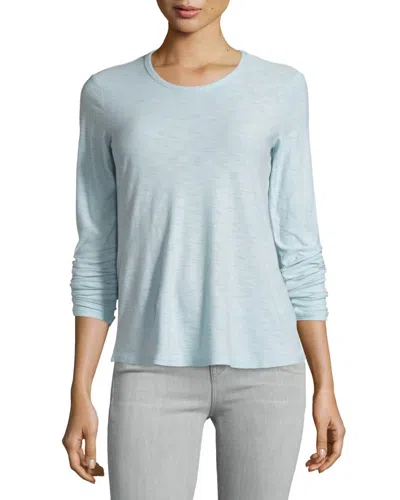 James Perse Women's Capri Long Sleeve T-shirt In Light Blue