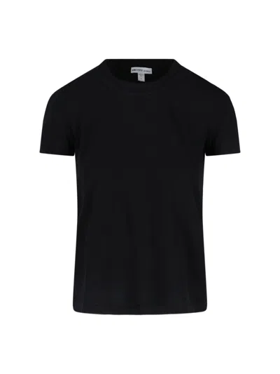 James Perse Women's Classic Cotton T-shirt In Black