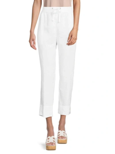 James Perse Linen Utility Pant In White