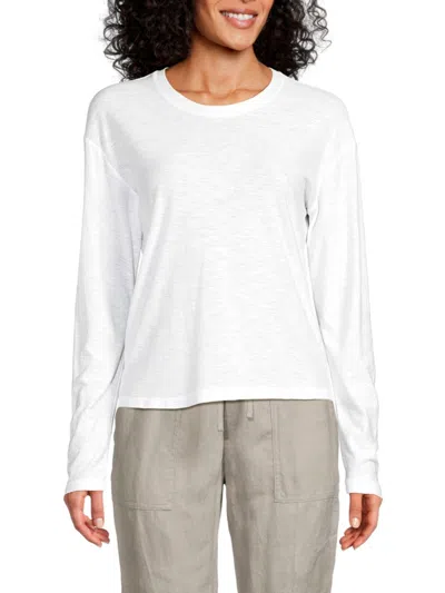 James Perse Women's Drop Shoulder Tee In White