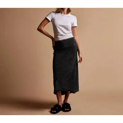 James Perse Women's High Low Skirt In Black