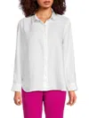JAMES PERSE WOMEN'S LINEN HIGH LOW SHIRT