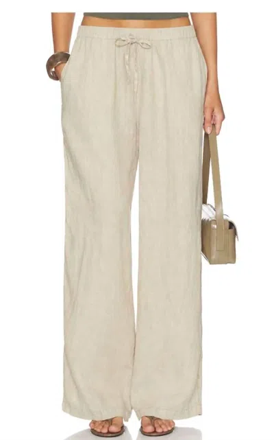 James Perse Women's Linen Pants In Beige In Neutral