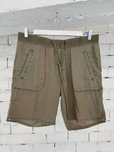 James Perse Women's Soft Drape Utility Short In Overcast In Gray