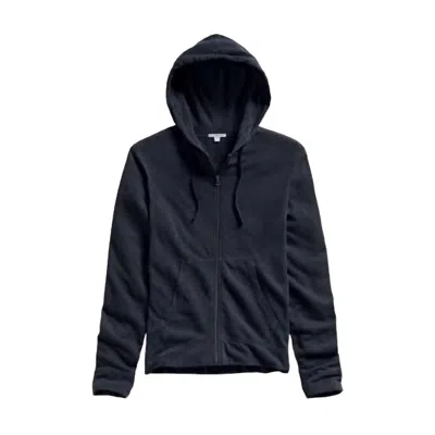 James Perse Women Vintage French Terry Zip Hoodie In Deep Pigment