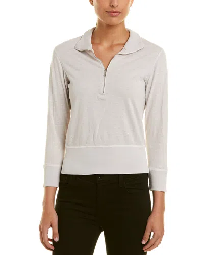 James Perse Womens 1/4-zip Pullover, 1 In White
