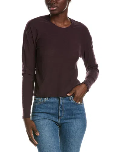 James Perse Womens Boxy T-shirt, 2 In Brown