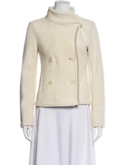Pre-owned James Perse Wool Blazer In Neutral