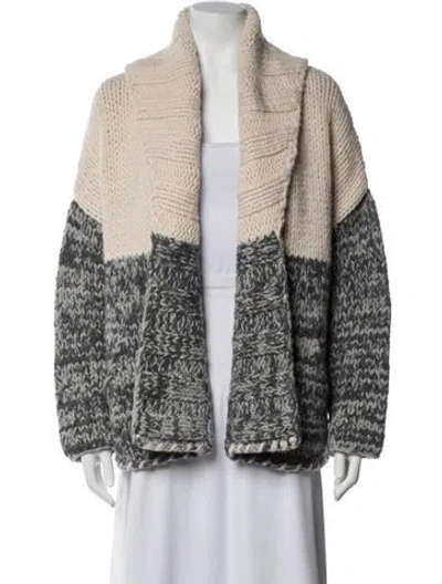 Pre-owned James Perse Wool Colorblock Pattern Sweater In Multicolor