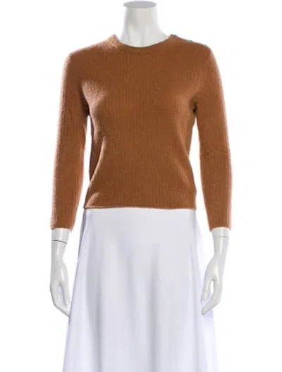 Pre-owned James Perse Wool Crew Neck Sweater W/ Tags In Brown