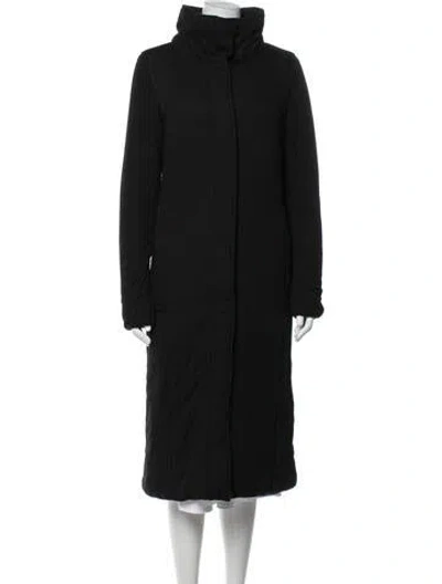 Pre-owned James Perse Wool Down Coat In Black