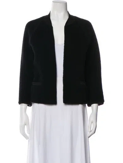 Pre-owned James Perse Wool Jacket In Black