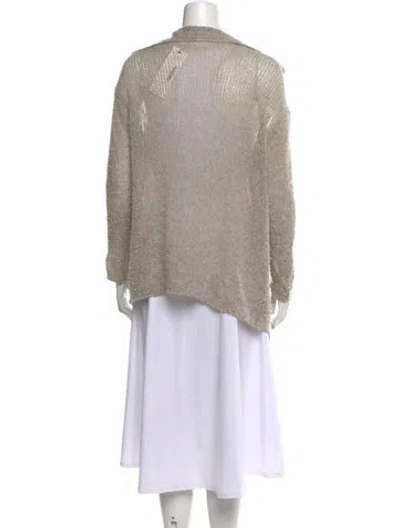 Pre-owned James Perse Wool Mock Neck Sweater In Neutral