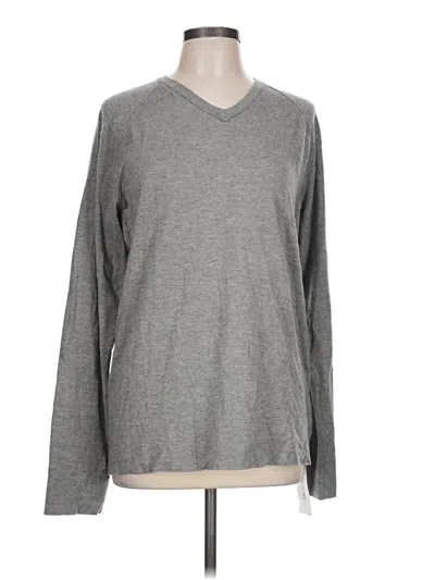 Pre-owned James Perse Wool Pullover Sweater In Gray