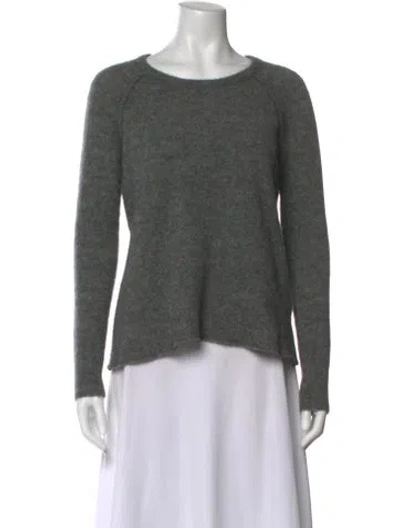 Pre-owned James Perse Wool Scoop Neck Sweater In Gray
