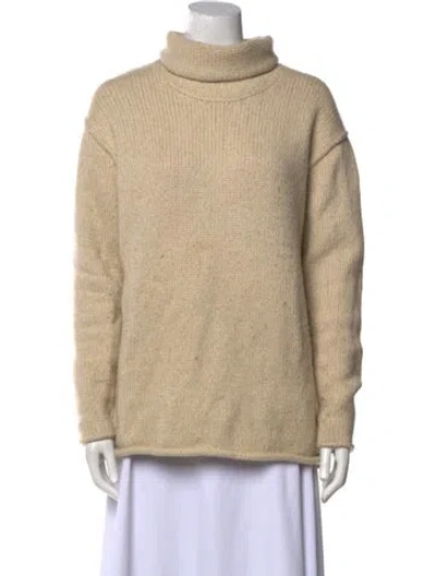 Pre-owned James Perse Wool Turtleneck Sweater In Multi