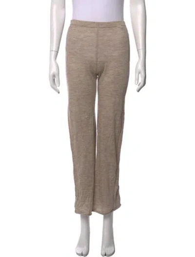 Pre-owned James Perse Wool Wide Leg Pants In Neutrals