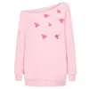 James Steward Women's Pink / Purple Pink Embroidered Bee Oversized Sweatshirt In Pink/purple