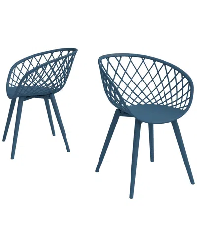 Jamesdar Set Of 2 Kurv Mini Kids Chairs In Blue
