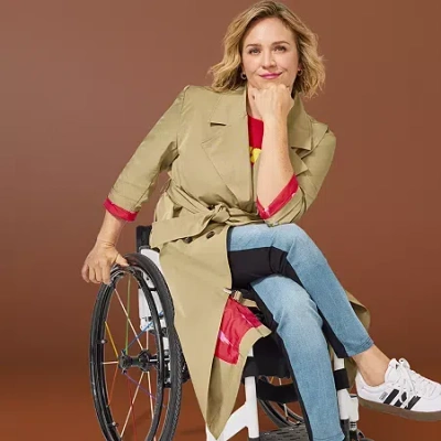 Jamey Perry For Jcpenney Jamey Perry X Jcpenney Womens Adaptive 3/4 Sleeve Trench Coat In Sand