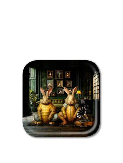 Jamida Our House Square Tray, Size 32x32cm In Multi