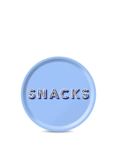 Jamida Snacks Light Blue Small Circle Tray