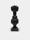 Jamie Gaunt Designs Totem Hand-carved Wood Candle Holder