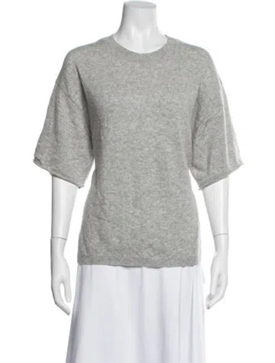 Pre-owned Jamie Haller Cashmere Crew Neck Sweater In Gray