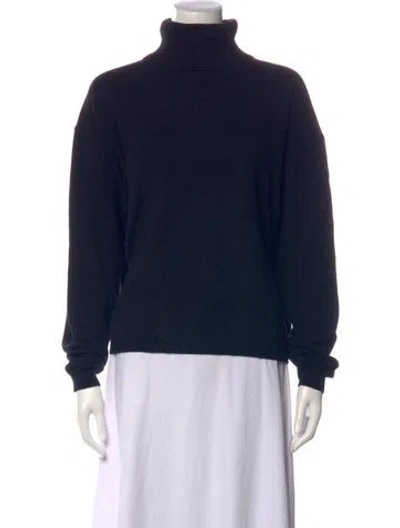 Pre-owned Jamie Haller Cashmere Turtleneck Sweater In Blue
