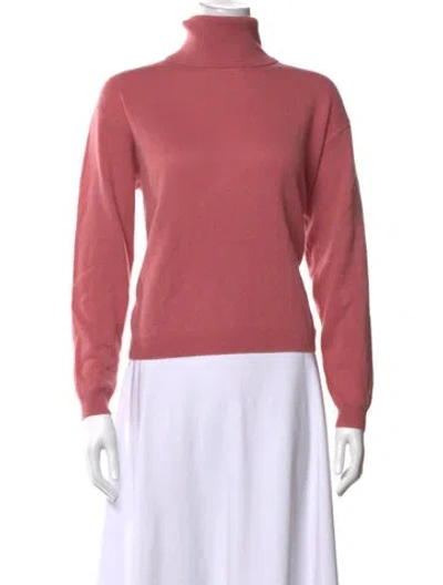 Pre-owned Jamie Haller Cashmere Turtleneck Sweater In Pink