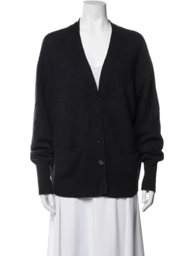 Pre-owned Jamie Haller Cashmere V-neck Sweater In Black
