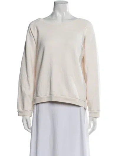 Pre-owned Jamie Haller Crew Neck Long Sleeve Sweatshirt In Neutrals