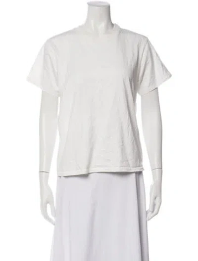 Pre-owned Jamie Haller Crew Neck Short Sleeve T-shirt In White