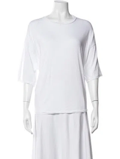 Pre-owned Jamie Haller Crew Neck Three-quarter Sleeve T-shirt In White
