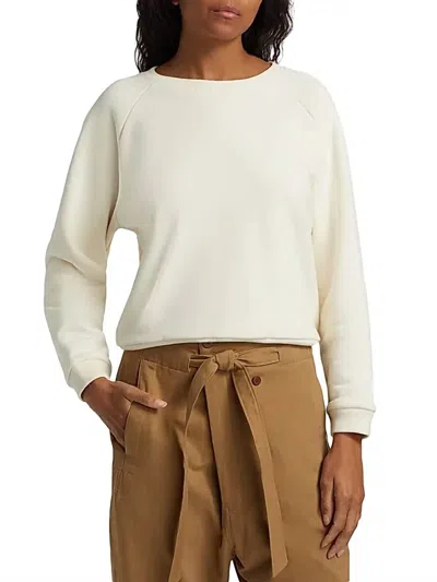 Jamie Haller Daily Crewneck Sweatshirt In Ecru In White