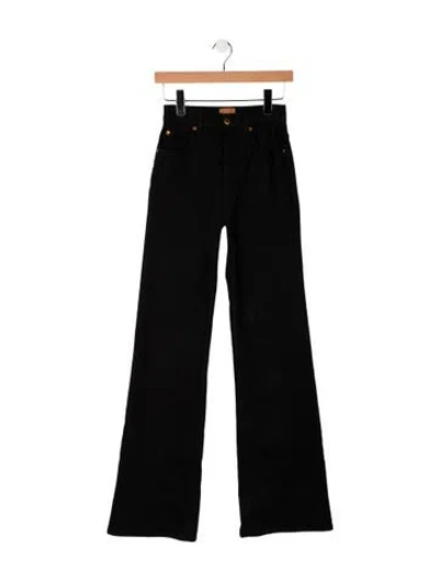 Pre-owned Jamie Haller High-rise Flared Jeans In Black