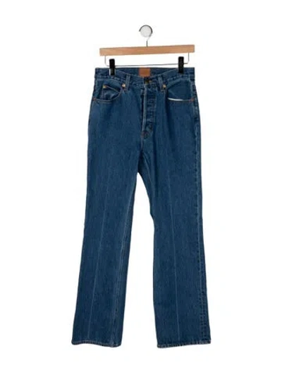 Pre-owned Jamie Haller High-rise Flared Jeans In Blue