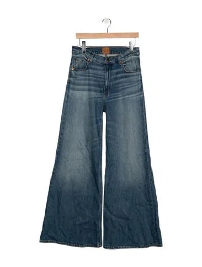 Pre-owned Jamie Haller High-rise Flared Jeans In Blue