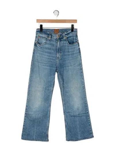 Pre-owned Jamie Haller High-rise Flared Jeans In Blue