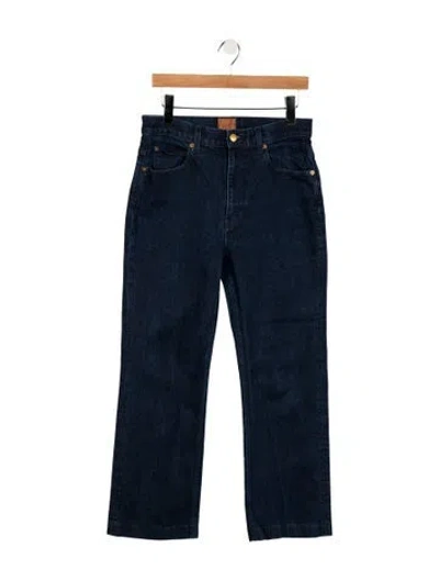 Pre-owned Jamie Haller High-rise Flared Jeans In Blue