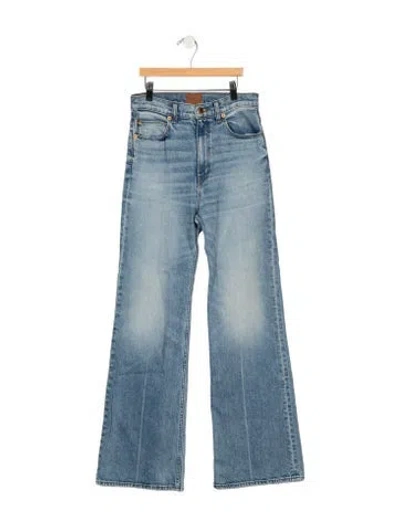 Pre-owned Jamie Haller High-rise Flared Jeans In Blue