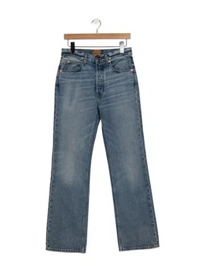 Pre-owned Jamie Haller High-rise Flared Jeans In Blue