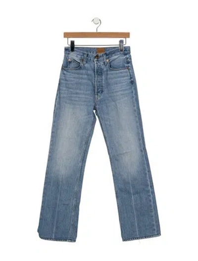 Pre-owned Jamie Haller High-rise Flared Jeans In Blue