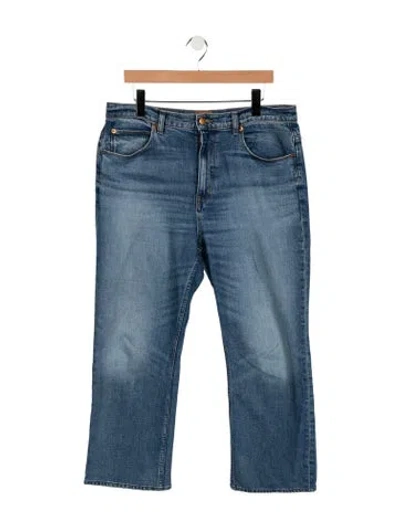 Pre-owned Jamie Haller High-rise Flared Jeans In Blue